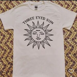 Three Eyed Sun White T-Shirt